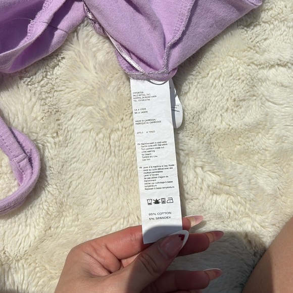 Ambiance Lavender Ruched Halter Crop Top | Y2K Aesthetic Summer Must-Have Small - Picture 5 of 6